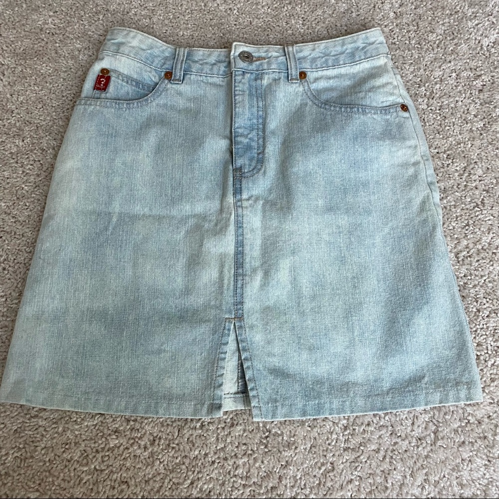 GUESS light blue jean skirt